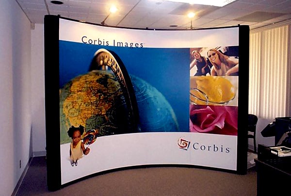 10x10 tradeshow booth for Corbis Images