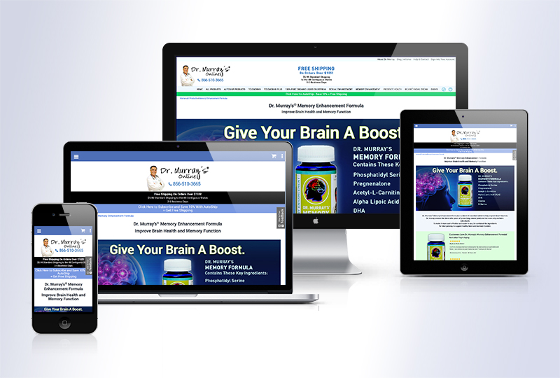 DrMurraysOnline.com Google Mobile-Friendly 3dCart Redesign