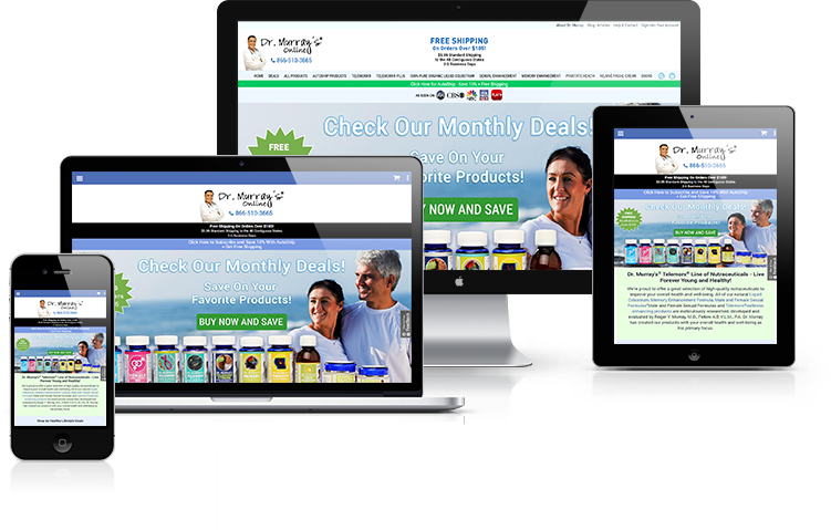 DrMurraysOnline.com 3dCart Mobile-Friendly Redesign
