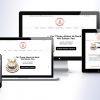Las Vegas Custom Cakes WordPress website redesign- image showing how their new site looks on desktop, tablet, laptop and mobile phone screens