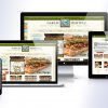 e-commerce store redesign for a business that sells garlic, garlic products, barbecue sauces and other condiments - image shows the new website can be viewed on desktop, tablet, mobile and laptop screen sizes